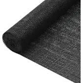 vidaXL Insynsskyddsnät svart 3,6x50 m HDPE 75 g/m²