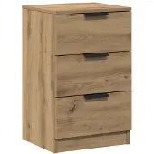vidaXL Sängbord artisan ek 40x36x65 cm konstruerat trä