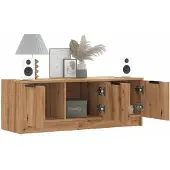 vidaXL TV-bänk artisan ek 102x35x36,5 cm konstruerat trä