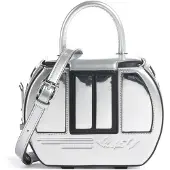 Karl Lagerfeld Handväska 'Ikon Gondelbahn' svart / silver