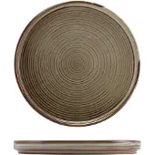 Genware Terra Porcelain Grey Låg Presentationsplatta 25 Cm