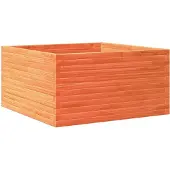 vidaXL Odlingslåda vaxbrun 90x90x46 cm massiv furu