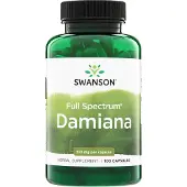 Swanson Health , Full spektrum Damiana, 510 mg, 100 kapslar