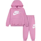 Nike Träningsset 'CLUB FLEECE' rosa / vit