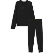 BOSS för män. 50571089 Långärmad jult-shirt svart (XXL), Casual, Bomull, Lång ärm