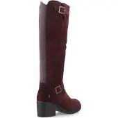 Hush puppies Heidi Läder Kvinnor Bordeaux Klackade Knähöga Stövlar