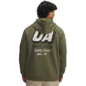 Under Armour Rival-fleecehoodie för män (Grön)