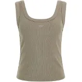 GUESS Triangle Bling Rib ärmlös T-shirt
