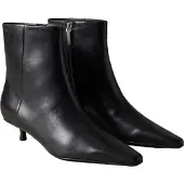 Calvin Klein Leather Kitten Heel Ankle Boots