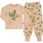 Geggamoja Pyjamas Tvådelad Pettson och Findus Pink Stripe - 110/116