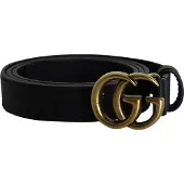 Gucci GG Marmont Spännbälte 75 i svart läder