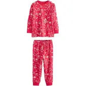 Next Pyjamas 'Familien' röd / vit