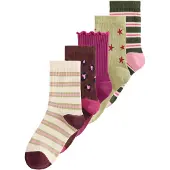 Next Sockor kräm / choklad / gran / ljusgrön / rosa / magenta