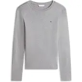Tommy Hilfiger Flag Embroidery Slim Long Sleeve T-Shirt