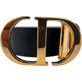 Dior Pre-owned Christian Dior 30 Montaigne i svart kalvskinn