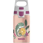 SIGG - Vattenflaska för barn - Shield ONE Flora - Läckagesäker - Lätt - BPA-fri - Rostfritt stål - 17 oz