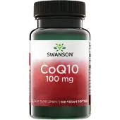 Swanson Health CoQ10, 100 mg, 100 mjukkapslar
