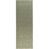Studio Clarice Löpare | Hidde 3D Diamond grön hos Volero | 80x200cm | Vit | Jute | Löpare | Inomhusmattor