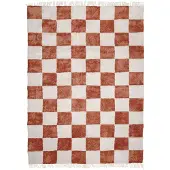 FRAAI Rutig matta | Blox Fringe terrakotta hos Volero | 230x330cm | Terra | Rektangel | Inomhusmattor