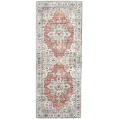 De Onlinewinkelier b.v. Tvättbar löpare | Domingo Mandala terrakotta hos Volero | 80x350cm | Terra | 3D | Mesh | Löpare | Inomhusmattor