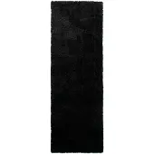 NATURL. Tvättbar löpare | Blaze svart hos Volero | 80x250cm | Svart | Löpare | Inomhusmattor