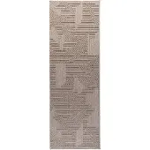 Studio Clarice Löpare | Hidde 3D Maze taupe hos Volero | 80x250cm | Taupe | Jute | Löpare | Inomhusmattor