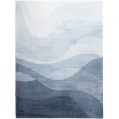FRAAI Modern matta | Field grå hos Volero | 200x290cm | Blå | Cotton | Rektangel | Inomhusmattor