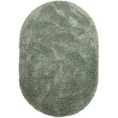 De Onlinewinkelier b.v. NATURL. Oval fluffig matta | Blaze grön hos Volero | 160x230cm | Grön | Oval | Inomhusmattor