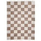 FRAAI Rutig matta | Blox Fringe beige hos Volero | 200x290cm | Beige | Rektangel | Inomhusmattor