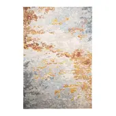 FRAAI Modern matta | Bush blå/terrakotta hos Volero | 200x290cm | Blå | Rektangel | Inomhusmattor