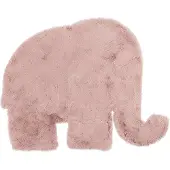 Little Olly Barnmatta | Huggy Elephant rosa hos Volero | 80x100cm | Rosa | Suede | Fria former | Barnkläder