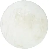 NATURL. Rund fluffig matta | Comfy Supreme vit hos Volero | Ø 160cm | Vit | Cotton | Rund | Inomhusmattor | Vardagsrum
