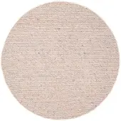 NATURL. Rund ullmatta | Feline pastell hos Volero | Ø 230cm | Flerfärgad | Cotton | Rund | Inomhusmattor