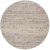 NATURL. Rund ullmatta | Feline brun/melerad hos Volero | Ø 280cm | Brun | Cotton | Rund | Inomhusmattor