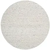 NATURL. Rund ullmatta | Feline grå/melerad hos Volero | Ø 280cm | Grå | Cotton | Rund | Inomhusmattor