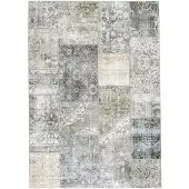 FRAAI Patchwork matta | Lago Patchwork grå hos Volero | 200x290cm | Grå | Cotton | Rektangel | Inomhusmattor