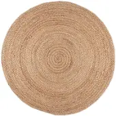 NATURL. Rund jutematta | Fair natur hos Volero | Ø 150cm | Brun | Rund | Inomhusmattor