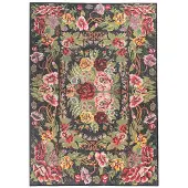 FRAAI Blommig matta | Estate Rozenkelim grön hos Volero | 160x230cm | Grön | Rektangel | Inomhusmattor