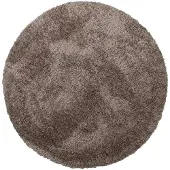 NATURL. Rund shaggy matta | Blaze taupe hos Volero | Ø 160cm | Taupe | Rund | Inomhusmattor