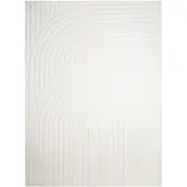 FRAAI Skandinavisk matta | Charm Curves vit hos Volero | 160x230cm | Vit | Rubber (TPR) | Rektangel | Inomhusmattor