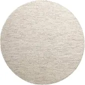 NATURL. Rund ullmatta | Bliss beige/melerad hos Volero | Ø 160cm | Beige | Rund | Inomhusmattor