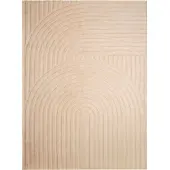 FRAAI Skandinavisk matta | Charm Curves beige hos Volero | 120x170cm | Beige | Rubber (TPR) | Rektangel | Inomhusmattor