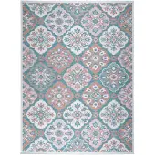 FRAAI Bohemisk utomhusmatta | Vedra Tile blå hos Volero | 160x230cm | Blå | Rektangel | Utomhusmattor