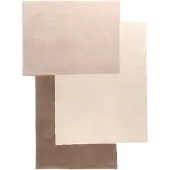 Studio Clarice Abstrakt ullmatta | Jules taupe gräddvit hos Volero | 200x290cm | Taupe | Cotton | Fria former | Inomhusmattor