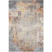 FRAAI Modern matta | Bush blå/flerfärgad hos Volero | 140x200cm | Blå | Rektangel | Inomhusmattor
