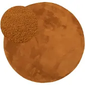 NATURL. Rund tvättbar matta | Vivid terrakotta hos Volero | Ø 240cm | Terra | Rund | Inomhusmattor