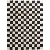 FRAAI Retromatta | Gambit svart/vit hos Volero | 140x200cm | Svart | Rektangel | Inomhusmattor