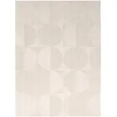 Studio Clarice Ullmatta | Giselle Circles gräddvit hos Volero | 160x230cm | Creme | Cotton | Rektangel | Inomhusmattor