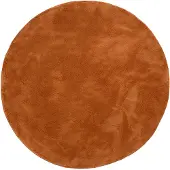 De Onlinewinkelier b.v. NATURL. Rund låghög matta | Cozy terrakotta hos Volero | Ø 100cm | Terra | Cotton | Rund | Inomhusmattor