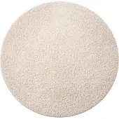 NATURL. Rund fluffig matta | Bobby gräddvit hos Volero | Ø 200cm | Creme | Rund | Inomhusmattor